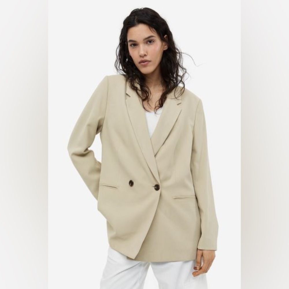 Oversized H&M double breasted blazer